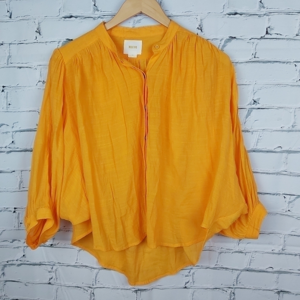 ANTHROPOLOGIE Maeve Dolman Sleeves Shirt - Picture 4 of 15